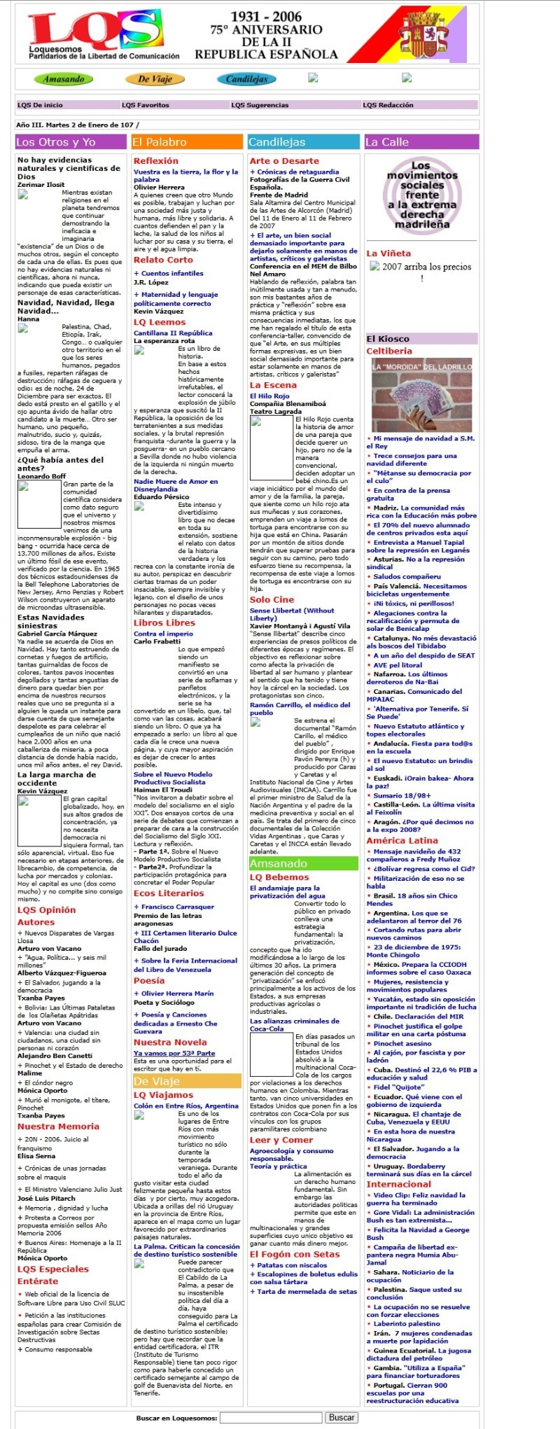 Cómo era el mundo en 2007 según la revista digital Loquesomos